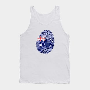 Flag of australia in fingerprint Tank Top